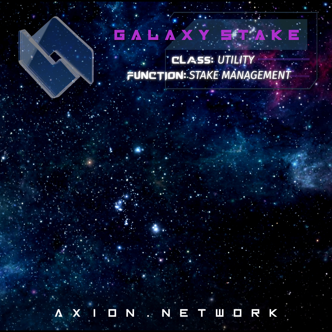 Axion Galaxy Stake NFT